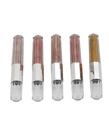 Mirror Nail Polish Metallic Nail Polish 5 Colors Metallic Gel Nail Polish Set Metallic Gel Nail Polish Effect Long Lasting Gorgeous Glossy Nail Art Decoration for DIY Salon Home