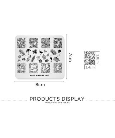 KADS Nail Stamping Plate Flamingo Design for DIY Nail Art - NA020 - Buy Online on GoSupps.com
