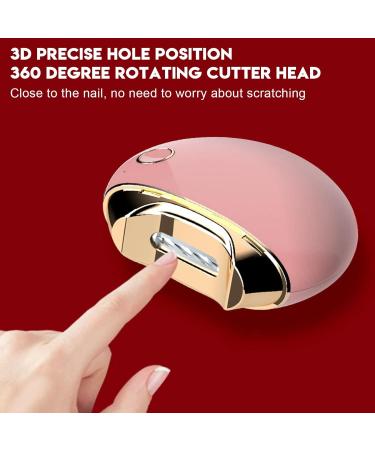 Electric Nail Clipper Integrated Nail File Nail Scissors and Nail Cutters Small Automatic Nail Cutter for Adults Seniors Infants Babies Men Women(Pink) - Buy Online on GoSupps.com