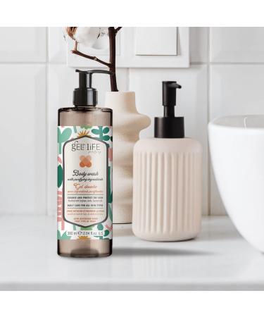 Purifying Body Wash | Enriched with Soybean Amla & Coconut Oils | Eco-Friendly Italian Formula in 100% Recycled Bottle (12.84 Fl oz - Buy Online on GoSupps.com