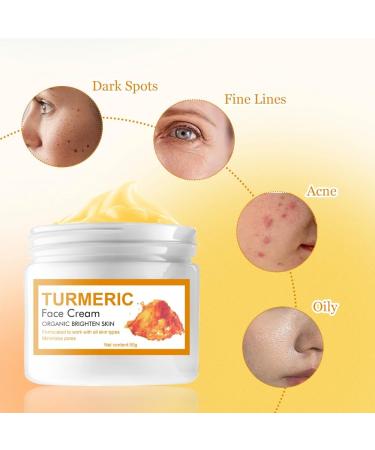 Turmeric Moisturizer Cream Turmeric Cream Anti Aging Cream Turmeric Face Cream for Dark Spots Face Repair Cream for Face and Neck Skin Repair Cream Skin Care - Buy Online on GoSupps.com