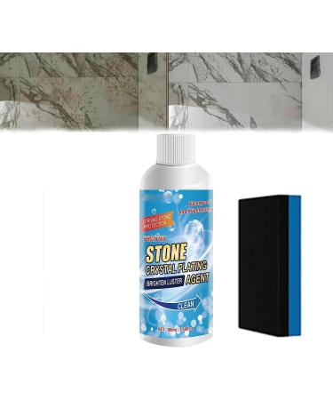 100ml Stone Stain Remover Cleaner Nano Stone Crystal Plating Agent Marble Stone Cleaner Polishes Marble Cleaner and Polish for Marble Granite Tile (1 Pcs)