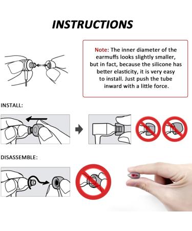 48 Pieces Silicone Earplugs Replacement Tips - S/M/L Sizes for Headphones - In-Ear Cushions with Storage Bag - Buy Online on GoSupps.com