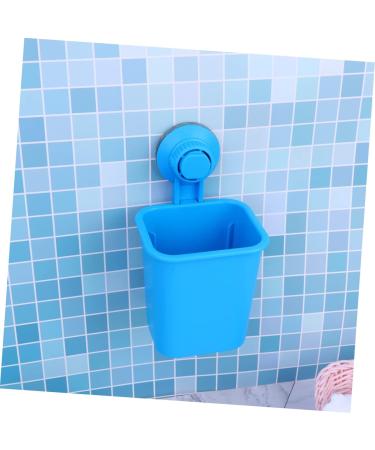 CABILOCK Wall Brackets for Electric Toothbrush - Dance-Free Suction Holder & Toothpaste Storage Box - Child-Friendly Design - 2 Pack (17x11cm) - Blue - Buy Online on GoSupps.com