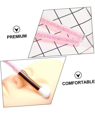 DRESSOOS 2pcs Nose Brush Soft Eyeshadow Brush Professional Makeup Tools Lady Parts Pink Aluminum Tube - Buy Online on GoSupps.com