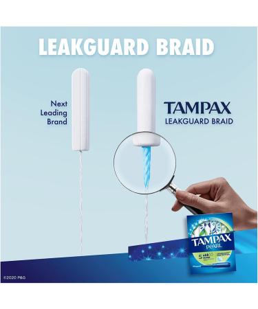 Tampax Pearl Plastic Super Absorbency Unscented Tampons 18 Count One Size - Buy Online on GoSupps.com