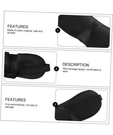 Healifty 5pcs 3D Stereo Goggles Eye Masks - Comfortable Blinder for Sleeping - Soft Cotton Eye Pillow for Block-Out Light - Buy Online on GoSupps.com