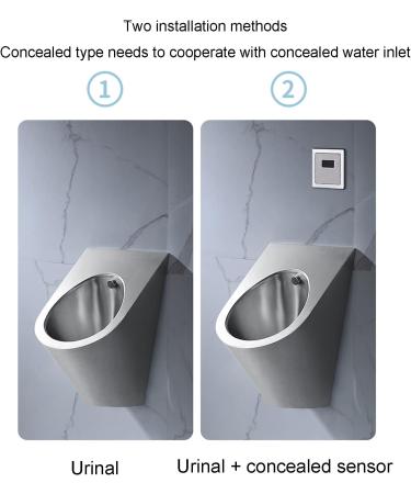 Household Items Wall-Mounted Automatic Flushing Urinal 304 Stainless Steel Urinal Men's Induction Vertical Toilet urinals Suitable for Shopping Mall Toilets Family Bathro (Single Piece Urinal) - Buy Online on GoSupps.com