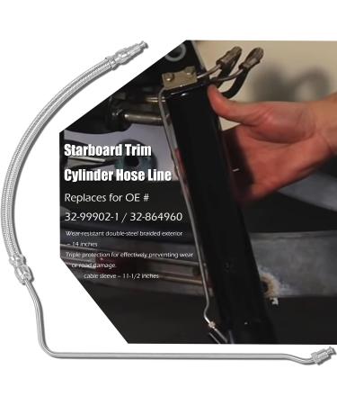 Mercruiser Alpha One I & Gen Two II Trim Tilt Hydraulic Ram Cylinder Hose Kit - 16-3/16 - High Quality & Durable - Buy Online on GoSupps.com