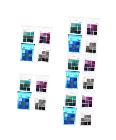 Didiseaon 20 Pcs Eye Shadow Plate Eye Shadow plastic 36 Colour Eyeshadow Palette Eye Makeup 1 count (Pack of 1) Multix5pcs