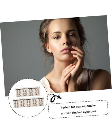Beavorty 36 Sheets waterproof eyebrow stickers stickers hairlike eyebrows brown gel artificial 4d - Buy Online on GoSupps.com