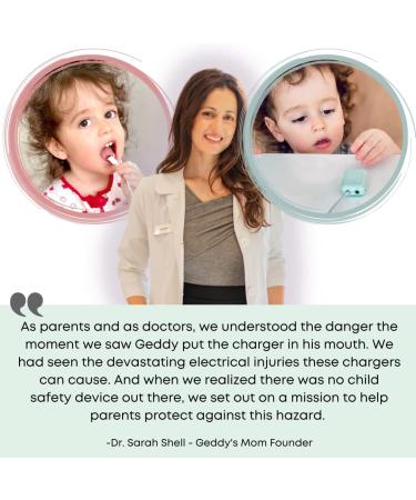 Watch Your Mouth by Geddy's Mom (3 Pack) - USA-Made Universal USB Charger Child Safety Cover | Baby Proofing Toddler Shock Prevention | White - Buy Online on GoSupps.com