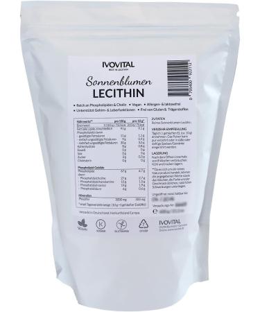 Buy Allergen-Free Sunflower Lecithin Powder | IVOVITAL 1200g - GMO-Free International Shipping - Buy Online on GoSupps.com