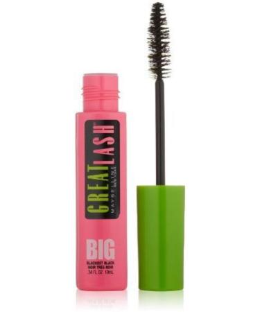Myb Gl Big Blk Blk Size Ea Maybelline Great Lash Washable Mascara Blackest Black