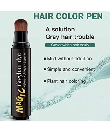 Gowwim Root Touch Up Hair Coloring Dye Pen - Semi-permanent Gray Coverage (Black) - Buy Online on GoSupps.com