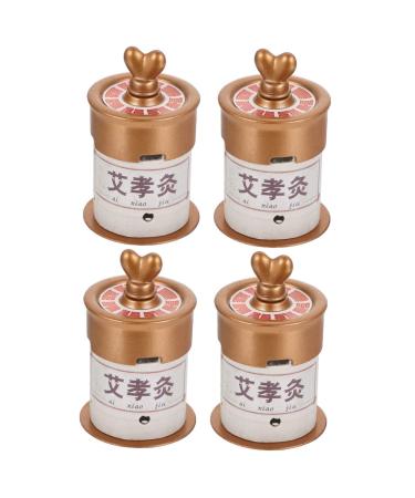 Gleavi 2 sentences Moxibusion Box Ceramic Tools Sort Burner Household Tools Moxibusion Set Moxbrenner container Ceramic Moxbenner Moxibustion Fall Moxibustion Body Care Braunx2st 7.5x5cmx2PCs