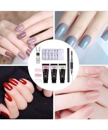 GMWD Poly Nail Gel Kit Gel Nail Extension Kits 3 Colours 15ml Polygel Nail Starter Kit Professional Nail Builder Gel Set Quick Extension Building Gel Starter Kit Nail Art Sets for Beginners - Buy Online on GoSupps.com