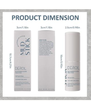 Facial Mask Skin Care Stick - Grey Oil Control Face Mask for Deep Pore Cleansing & Blackhead Removal - International Shipping - Buy Online on GoSupps.com