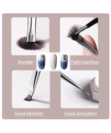 Flywave 8-Piece Gel Brush Set for Nails | Acrylic Nail Art Tools | Professional Gel Painting Brushes - Buy Online on GoSupps.com
