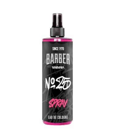 barber marmara Eau de Cologne Pump Spray Mens Graffiti After Shave Men's Fragrance Water Shaving Water Men Barber Men's Fragrances Body Spray Barbershop Travel Size (50 ml No25) 1.7 Fl Oz (Pack of 1) No25