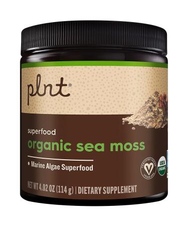 Organic Sea Moss Powder a" Marine Algae Superfood (4 oz./30 Servings)