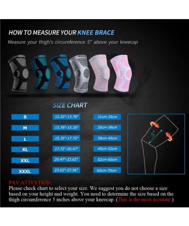NEENCA Copper Knee Sleeve with Patella Gel Pads & Side Stabilizers - Premium Compression for Knee Pain Relief | Sports, Workout, Arthritis Support | ACL, Joint Pain Relief | Single - Buy Online on GoSupps.com