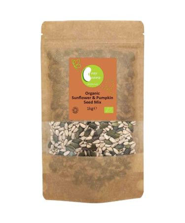 Organic Sunflower & Pumpkin Seed Mix - Certified Organic - by Busy Beans Organic (1kg) - Buy Online on GoSupps.com