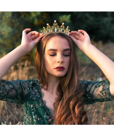 NODG Gold Wedding Tiara for Women - Rhinestone Branches Princess Crown for Wedding, Prom, Bridal Party - Birthday & Halloween Costume Accessory - Buy Online on GoSupps.com