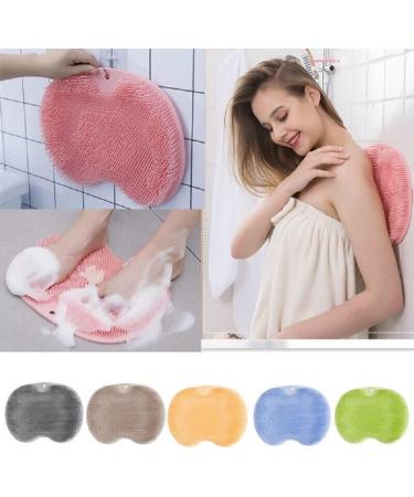 LUTYY Shower Foot Scrubber Massage Pad - Acupress Cleanser & Massage Device for Effortless Foot Care in the Shower - Buy Online on GoSupps.com