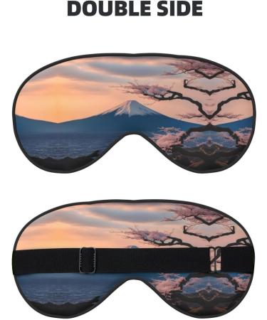 Japan Mount Fuji Landscape Soft Sleep Eye Mask - Breathable Female Eye Patch for Travel & Relaxation - Buy Online on GoSupps.com