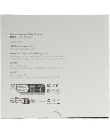 YOTON Baby Monitor with Infrared Night Vision, 2.4-inch Screen, Digital Surveillance Camera, Audio VOX Mode, Temperature Sensor, 8 Lullabies - Indoor 480P - Buy Online on GoSupps.com