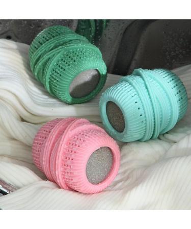 Bimhayuu Ball Dispenser for Fabric Softener Washer Liquid Dispenser Ball for Reusable Dryer Balls Washing Machine Laundry Refillable Washing Sponge Household Substitute (3 PCS Green) - Buy Online on GoSupps.com