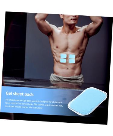 Fomiyes 30-Piece Leaf Gel Pads for Abdominal Stimulators - Hydrogel Replacement Pads Transparent Adhesive Accessories 6.00x4.00cm - Buy Online on GoSupps.com