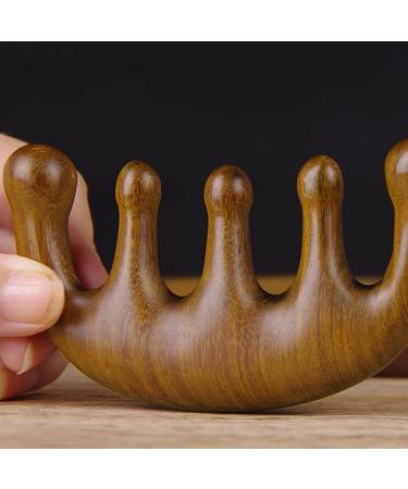 Head Massage Comb Gua Sha - 5 Wide Teeth Scalp Massager for Hair Care | International Shipping - Buy Online on GoSupps.com
