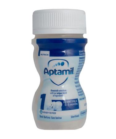 Aptamil First Infant Milk - Ready to Feed 70ml Box of 24 Bottles