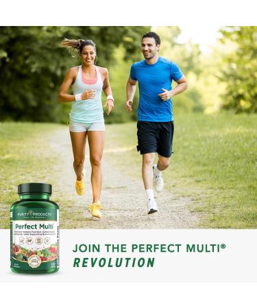 Purity Products Perfect Multi - Multivitamin Packed with Vitamins, Minerals and Phytonutrients - 60 Breakthrough Nutrients - Support for Healthy Immunity, Normal Energy Levels - 120 Capsules (1) - Buy Online on GoSupps.com