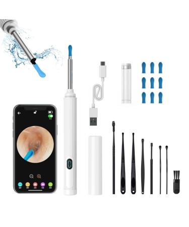Black Swan Distributors - Ear Wax Removal Kit with Camera - 1080p HD Resolution + Six LED Lights - Compatible with iOS & Android - Includes USB-C Charging Cord