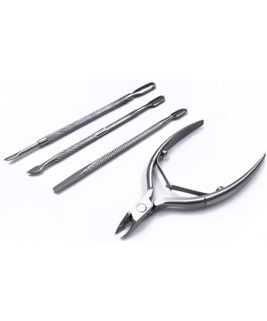 Eico Nail Skin Pliers & Shaver Set - Cuticle Pusher & Nail Cleaner for Perfect Manicure & Pedicure - Best Alternative to Skin Scissors - Buy Online on GoSupps.com