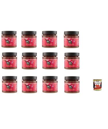 Italian Gourmet E.R. Cameo High Protein Cream with Cocoa and Hazelnuts Gluten Free 200g + Italian Gourmet Polpa 400g (Pack of 12)