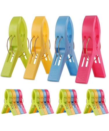 KSPOWWIN 20 Pack Jumbo Beach Towel Clips - Secure Clamp Holder for Beach Chair & Pool Chairs - Prevent Towel from Blowing Away - Buy Online on GoSupps.com