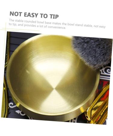 Buy Minkissy 1PC 304 Stainless Steel Rocking Foam Shell Bowl for Wet Shaving | Premium Cream Container for Men s Grooming - Buy Online on GoSupps.com