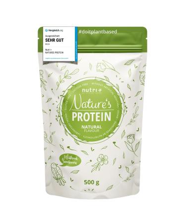 Nutri + Natural protein powder Neutral without sweetener 500g - 84.8% protein - lactose free drink - in shake or for baking -