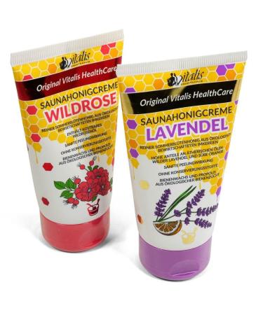 Buy Vitalis Sauna Honey Cream Set of 2 - Lavender & Wild Rose (120ml) | Fast International Shipping - Buy Online on GoSupps.com
