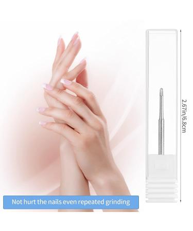 3-Piece Grain-Shaped Carbide Nail Drill Bits - Silver Color - 3/32 Inch - Nail Cleaner & Cuticle Remover for Electric Nail Drill Machine - Manicure Pedicure Tool - Buy Online on GoSupps.com