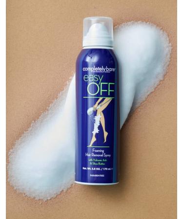 Completely Bare Easy OFF Foaming Hair Removal Spray - Moisturizing Shea Butter & Aloe Vera for Smooth Skin | International Shipping - Buy Online on GoSupps.com