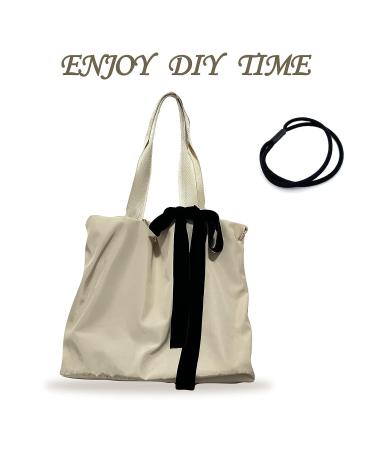 Handmade Black Velvet Bow Hair Ties & Headbands Set - Elegant Hair Styling Accessories for Women & Girls - Perfect Gift for Mom - Ideal for Yoga & Outdoor Activities - Buy Online on GoSupps.com