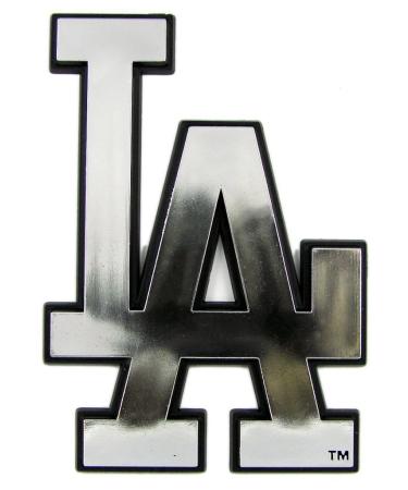 Team ProMark MLB Los Angeles Dodgers Chrome Automobile Emblem, 4" x 3"