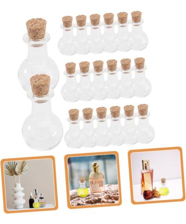 Zerodeko 20Pcs drifting bottle medicine storage bottle wish bottle Wishing bottle glass jar empty glass bottle display bottle storage rack specimen collection bottle - Buy Online on GoSupps.com