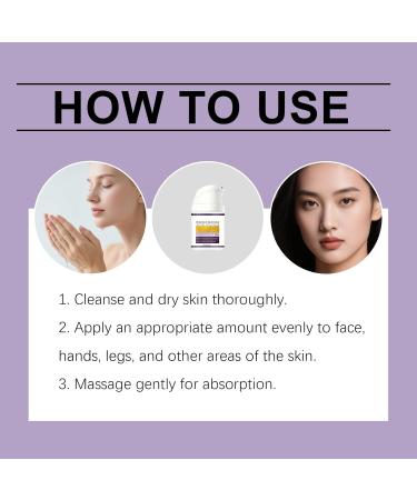 Cr me Hydratante claircissante for le Visage et le Corps - Aide Am liorer L'apparence Du Teint Uniforme et de la S cheresse for Un clat Sain(4pcs) - Buy Online on GoSupps.com