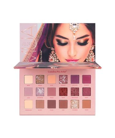 Nemopter Colorina Pro-Artist Eyeshadow Palette Desert Pink Eyeshadow Palette 18 colors Waterproof matte Eyeshadow